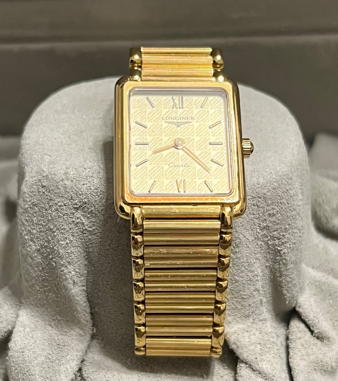 ロンジンレディース18金時計