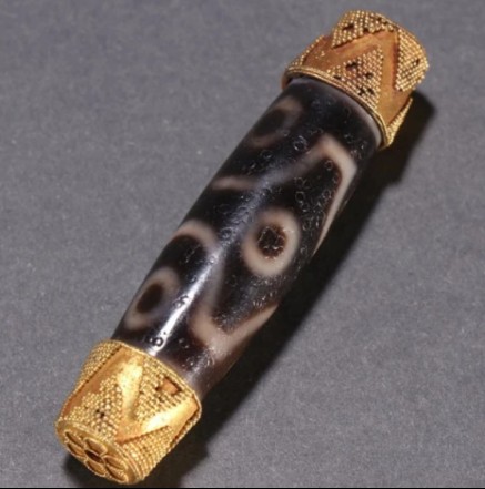 チベット伝来 包金六眼天珠