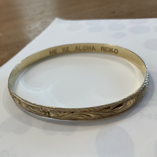  14金 ハワイアンバングル