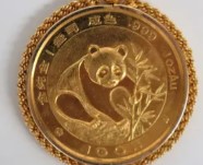 14K 中国 パンダ 100元 金貨