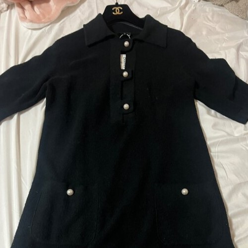 シャネル ココマーク コットン×ナイロン ワンピース