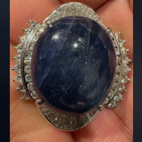 サファイアダイヤリング