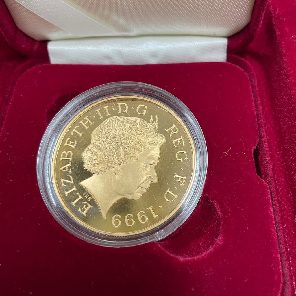 1999 エリザベス2世 ダイアナ妃追悼記念 金貨