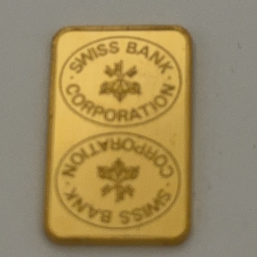スイス銀行24金インゴット5g