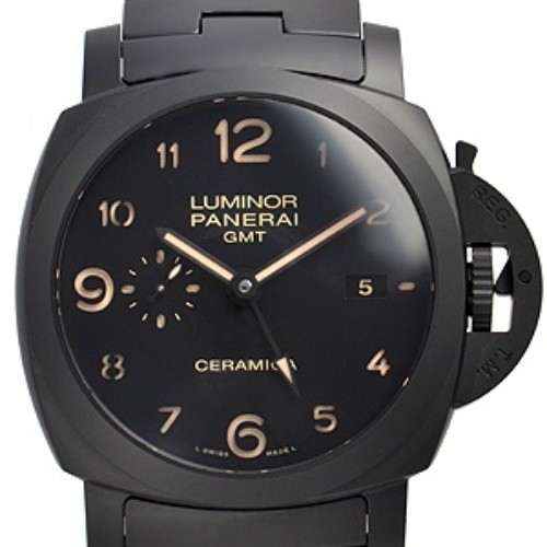 パネライ ルミノール１９５０ ３デイズ GMT トゥットネロ