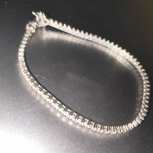 K18WG 2.00ct ダイヤモンド テニスブレスレットFカラー / VVS