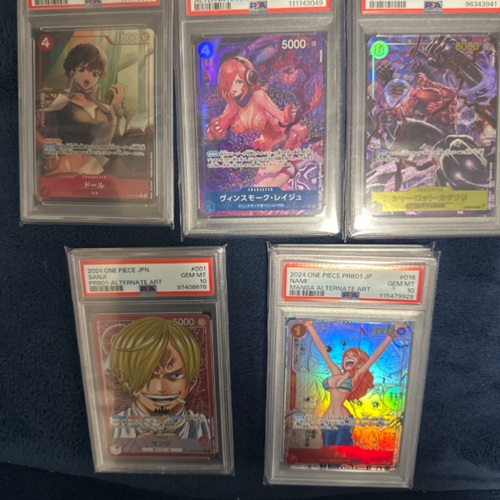 ワンピースカード 5枚