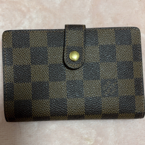 LOUIS VUITTON　ダミエ　ポルトフォイユ ヴィエノワ　二つ折り がま口