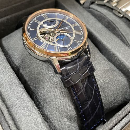 オリエントスター　メカニカルムーンフェィズ　ムービングブルー