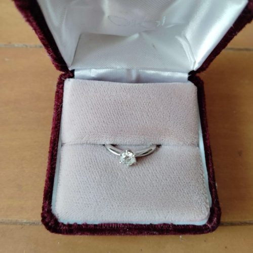 プラチナダイヤリングの画像