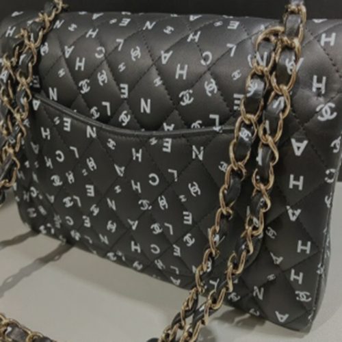 ccロゴプリントチェーンショルダー