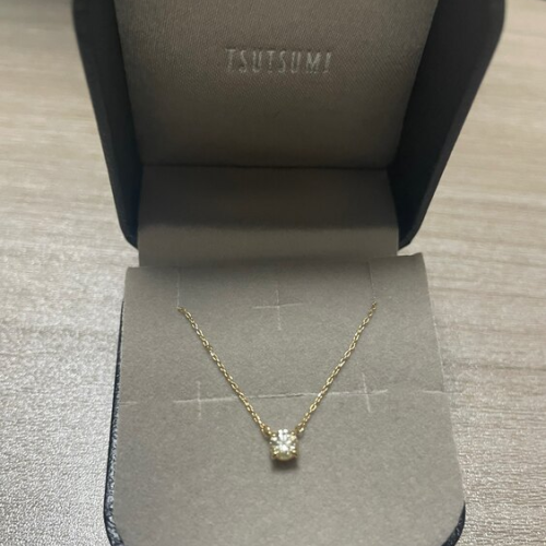 K18イエローゴールドダイヤモンドネックレス