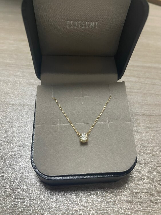 K18イエローゴールドダイヤモンドネックレス