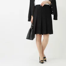 プリーツスカート ブラック
