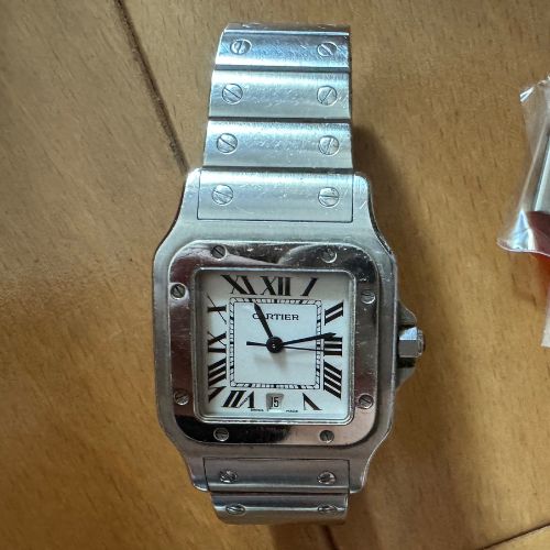 カルティエ サントス カルティエ　サントス ガルベ　LM　ホワイト　SS　W20060D6