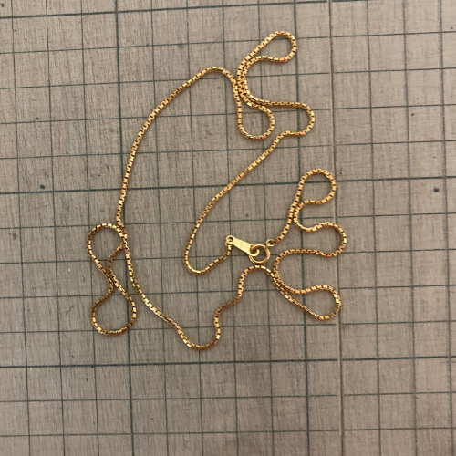 18金 チェーンネックレス2