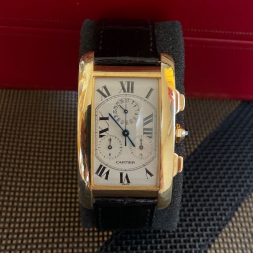 カルティエ　タンクアメリカン　LM K18