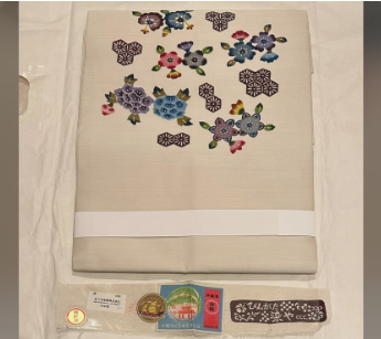 琉球紅型　名古屋帯