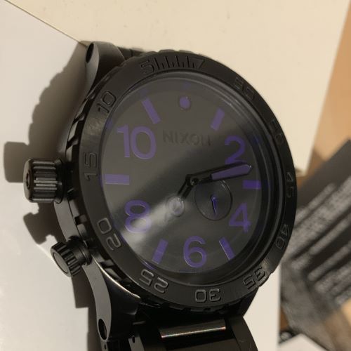 [ニクソン] NIXON 51-30 TIDE ALL BLACK PURPL