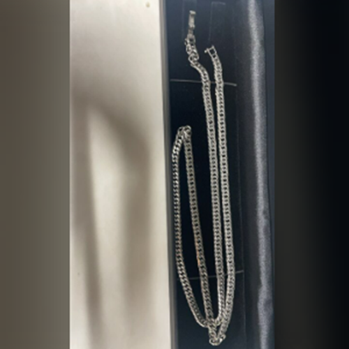 プラチナ850 50g ネックレス　6面ダブル　60cm