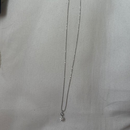 k18WGダイヤペンダント