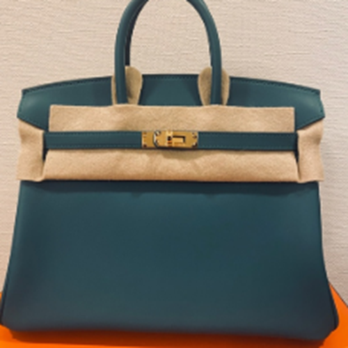 バーキン25 カーフスキンスイフト マラカイト GOLD 金具 K刻印 新品