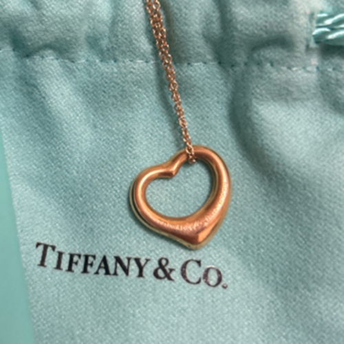 ティファニーオープンハート　ピンクゴールド１６m