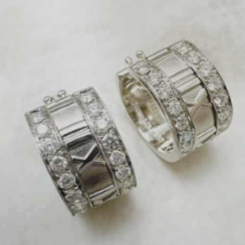 ティファニー　アトラス　ダイヤモンド　ホワイトゴールド　ピアスU