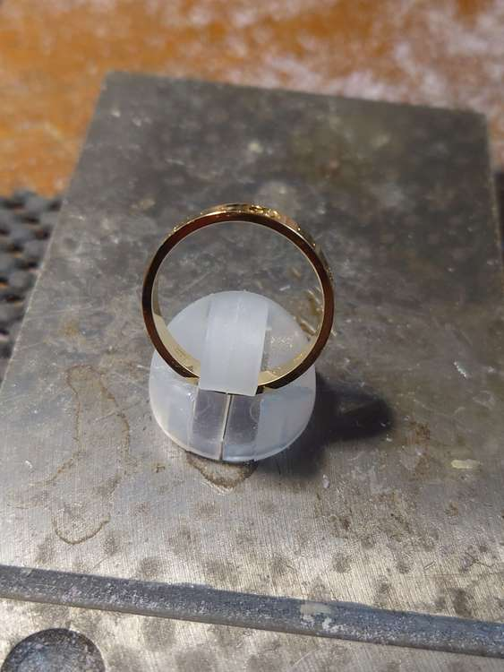 18K Gucciアイコン イエローゴールドリング