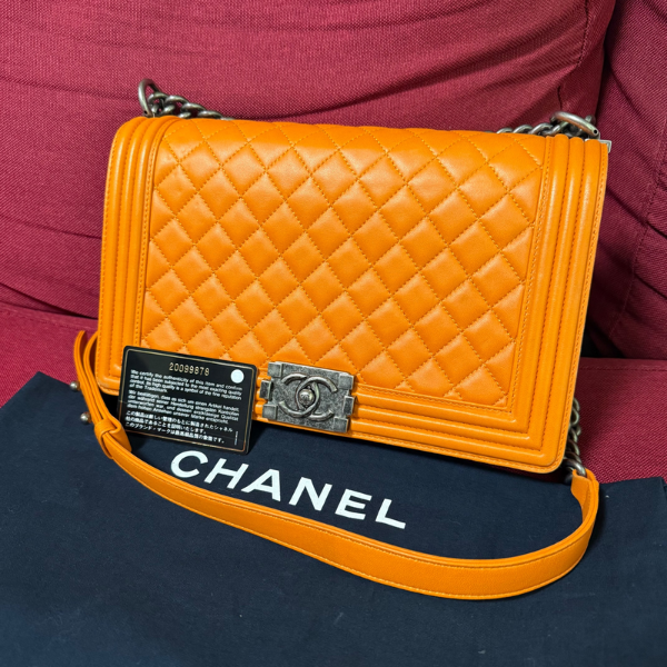 ボーイシャネル28 ラムスキン