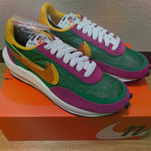 NIKE sacai LDWaffle ピンクグリーン