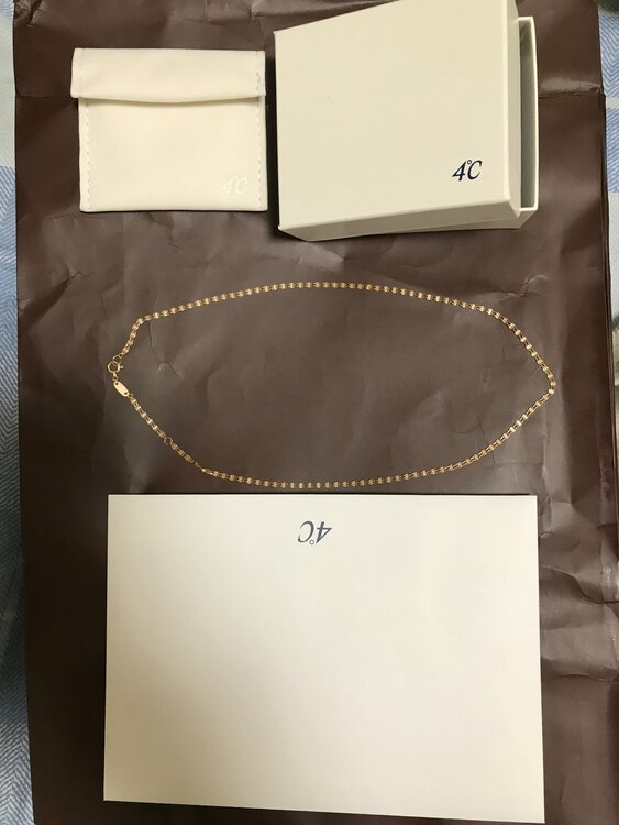 4℃K18ピンクゴールドネックレス112241122102