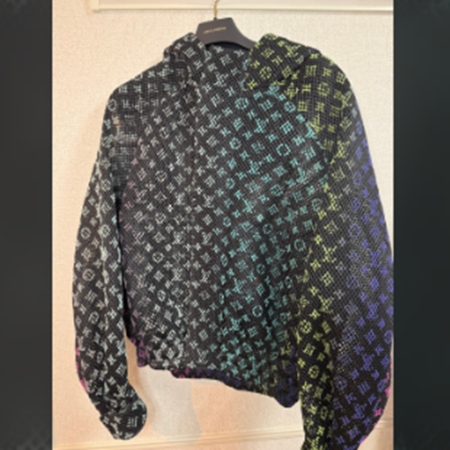 グラディエント メッシュブルゾン ノワール サイズ50