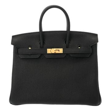 エルメス バーキン25 トゴ 黒／ゴールド金具