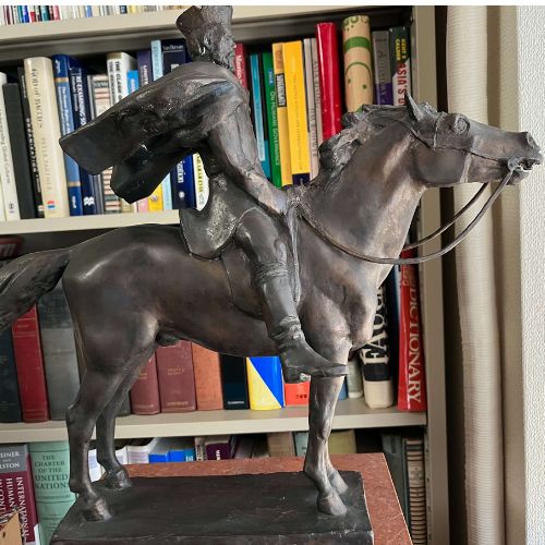 ブロンズ像　トランシルバニア公騎馬像