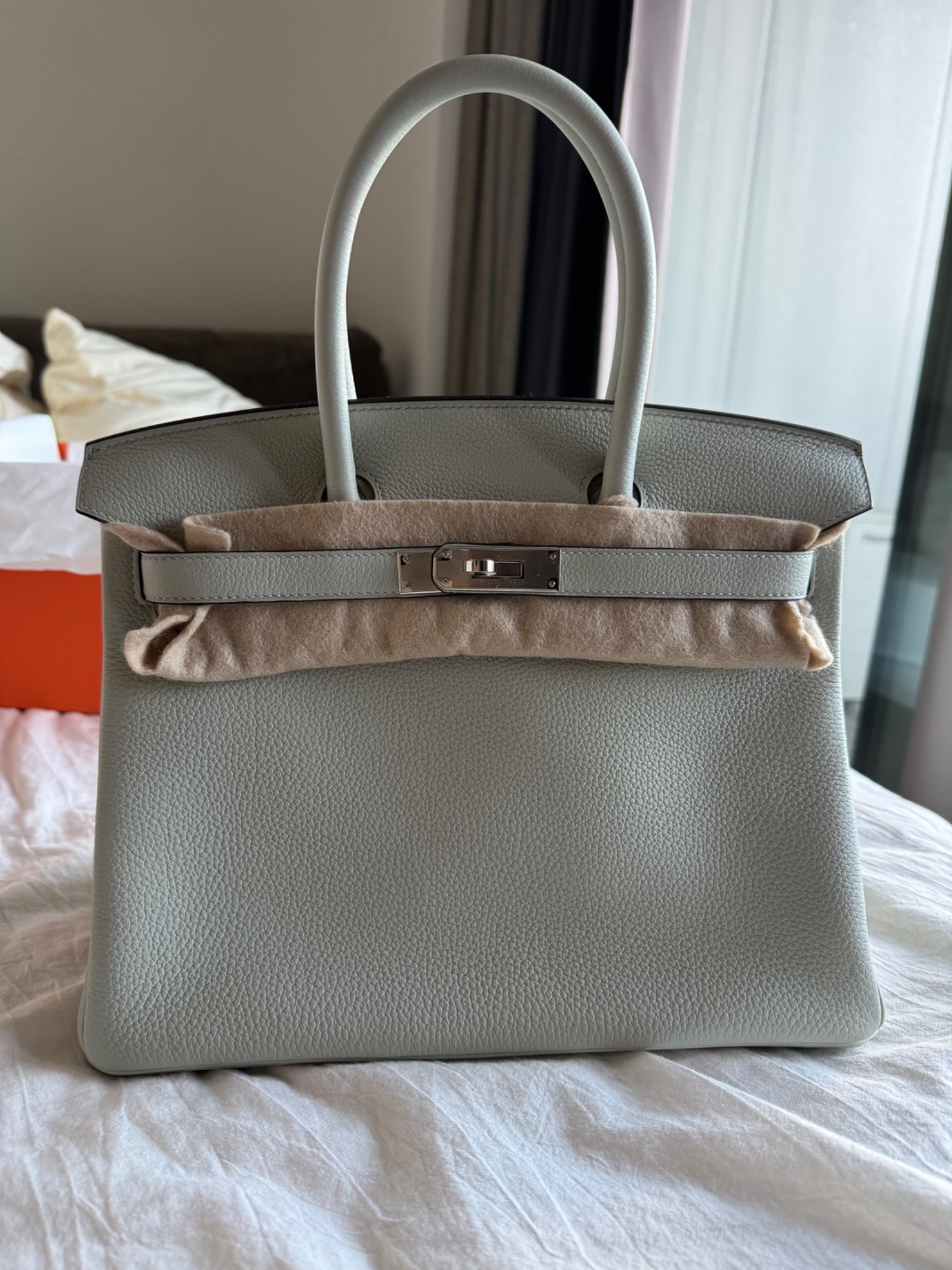 エルメス バーキン30 グリネヴェ トゴ