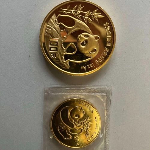 パンダ金貨 1オンス 1989/1990/1986/1994/1988 各1枚