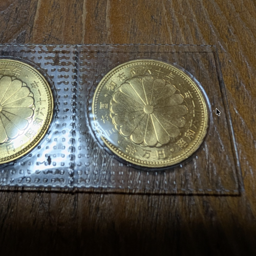 K24 24金 天皇陛下御在位 60年記念 10万円金貨