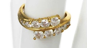 K18MDリング石目1.0ct