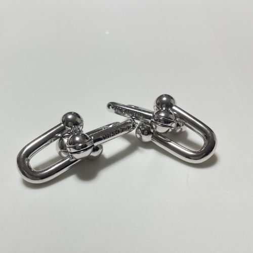 ティファニー　ハードウェア　ラージ　リンク　ピアス　スターリングシルバー