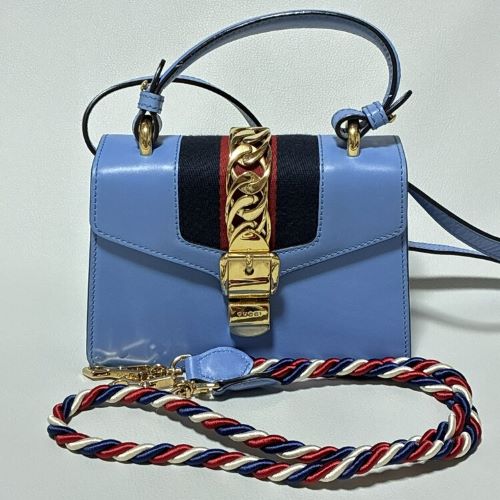GUCCI グッチ シルヴィ ハンドバッグ ショルダー シェリー 2way
