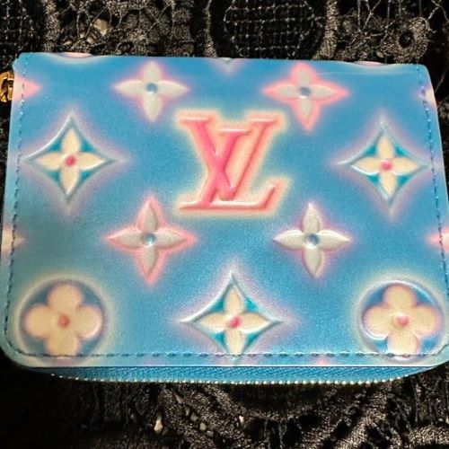 ルイヴィトン　ジッピー コインパース ブルーネオンM81155