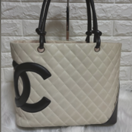 CHANEL カンボンライン トートーバッグ ホワイト