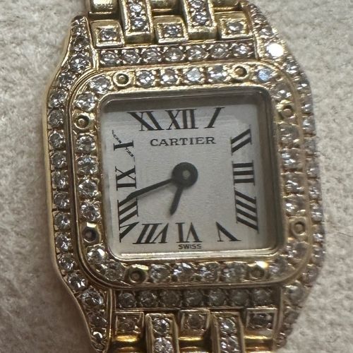 カルティエ　ミニパンテール　アフターダイヤ