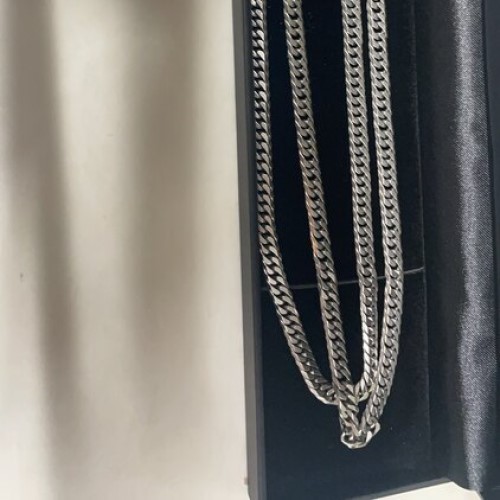 プラチナ850 50g ネックレス　6面ダブル　60cm