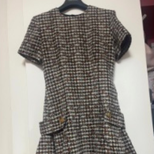 ツイードモノグラムワンピース　RW222W JM9 FNDR50