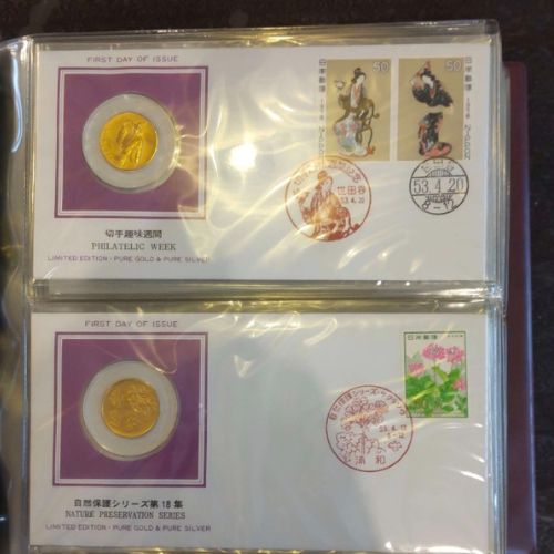 昭和53年日本切手初日カバー・メダル・コレクション