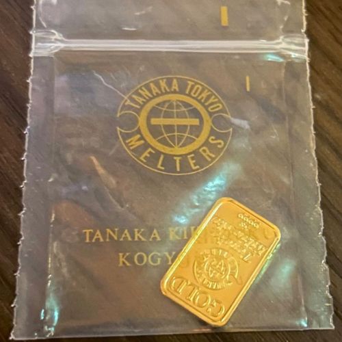 田中貴金属　999.9刻印　プレート5g