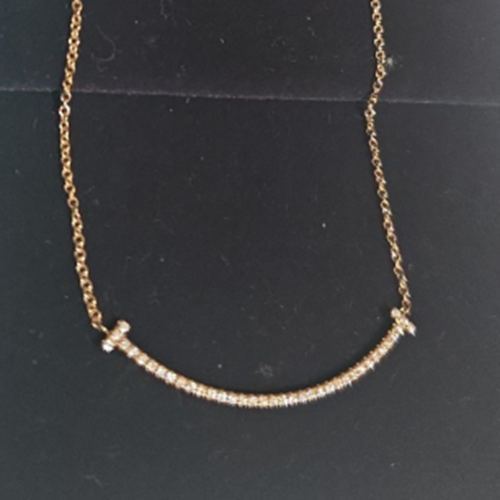 ティファニー Tスマイルネックレス