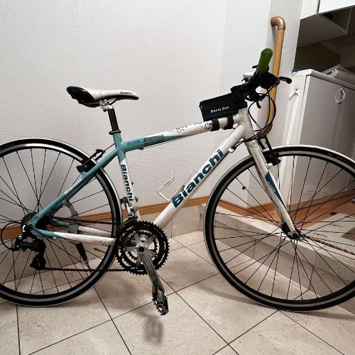 ビアンキ　ROMEーⅡ　ホワイト×チェレステ　クロスバイク